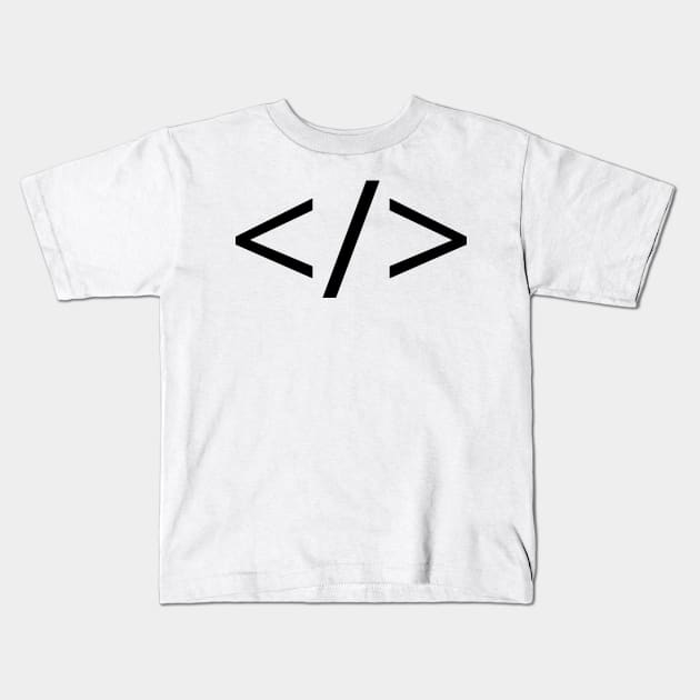 Programming code </> Kids T-Shirt by MoreArt15